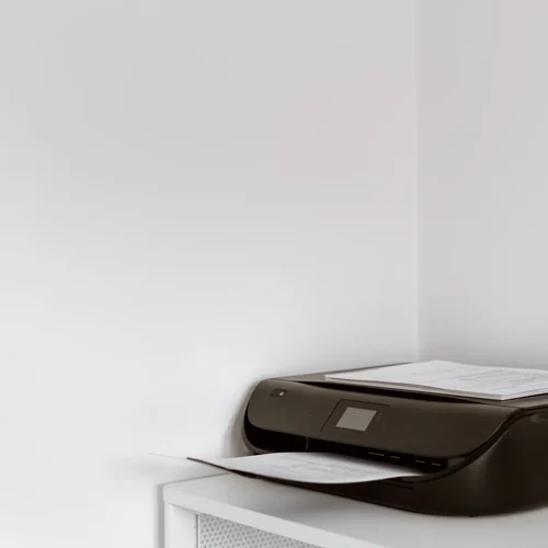 Wireless printer ready for network setup